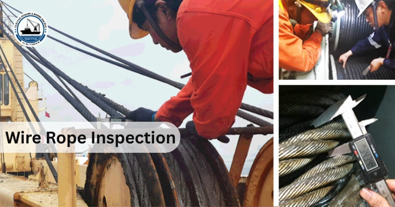 Wire rope inspection marine